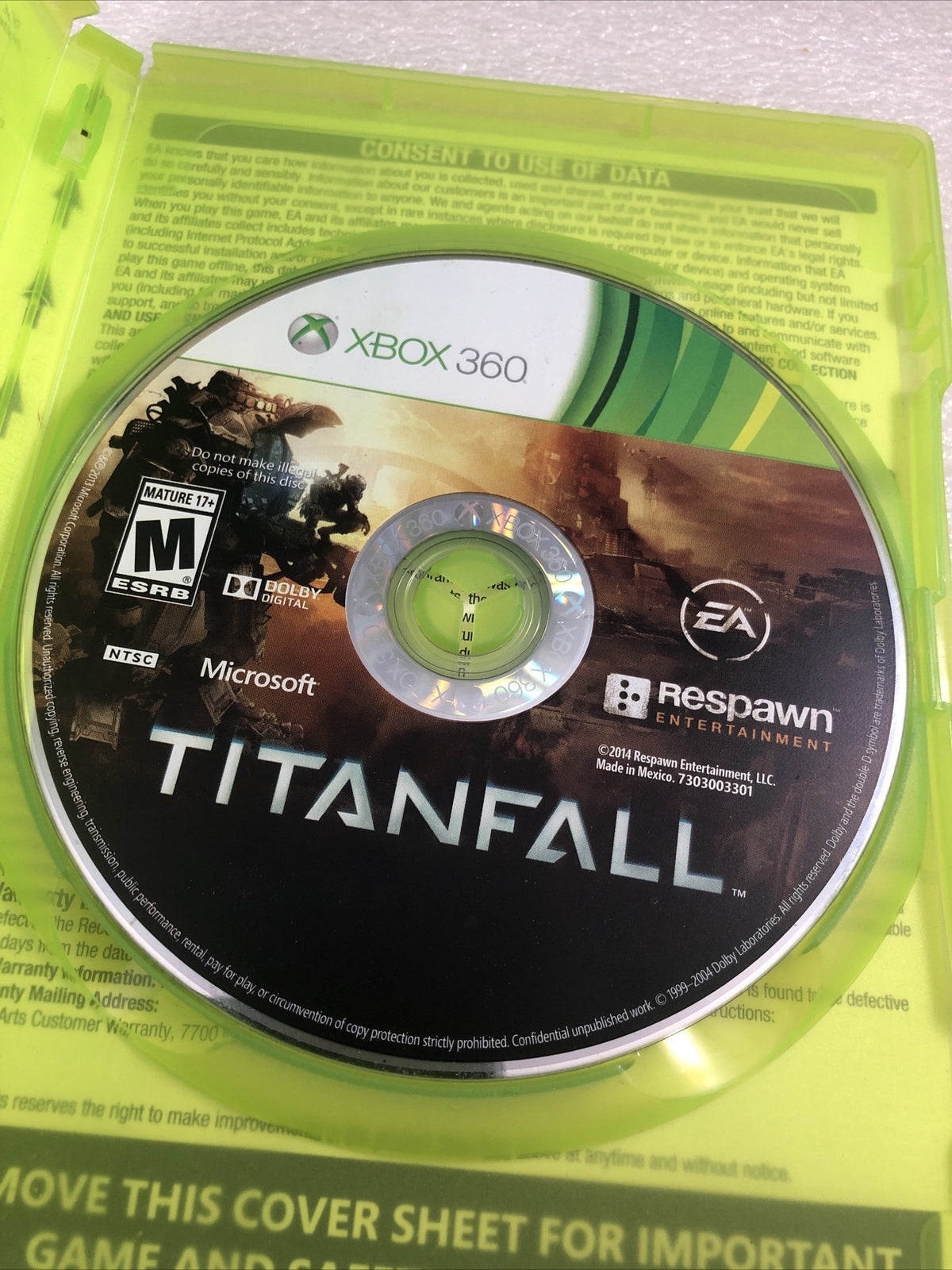 Titanfall Xbox 360 game Good No Manual Tested Best Seller Shooter Game