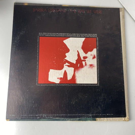 Vintage Barbra Streisand The Way We Were 12" Vinyl LP 1974 Columbia Pop Vocal