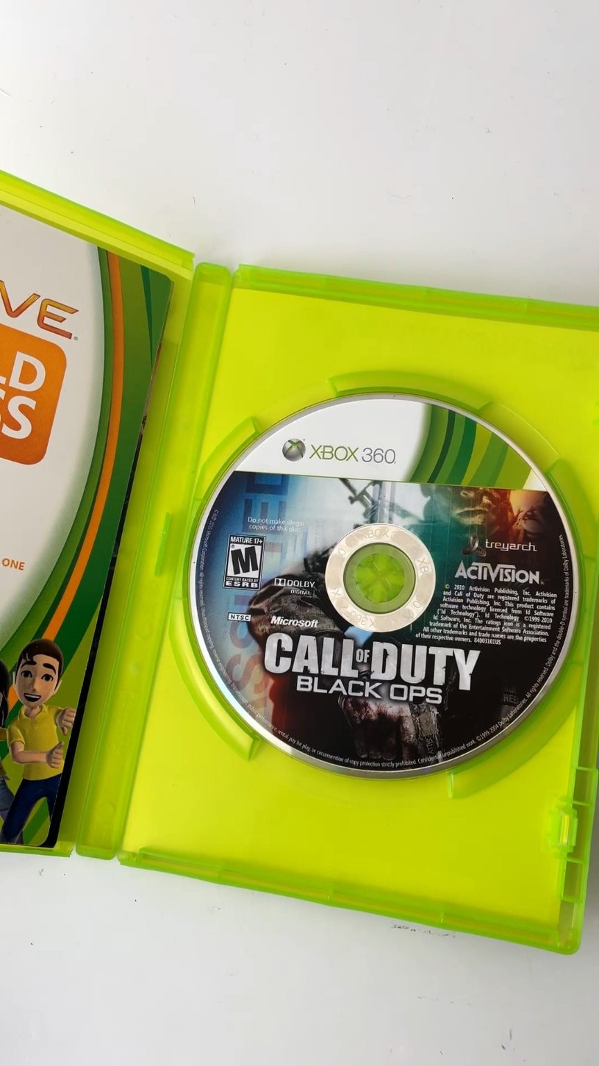 Call of Duty Black Ops Xbox 360 Video Game Multiplayer Shooter