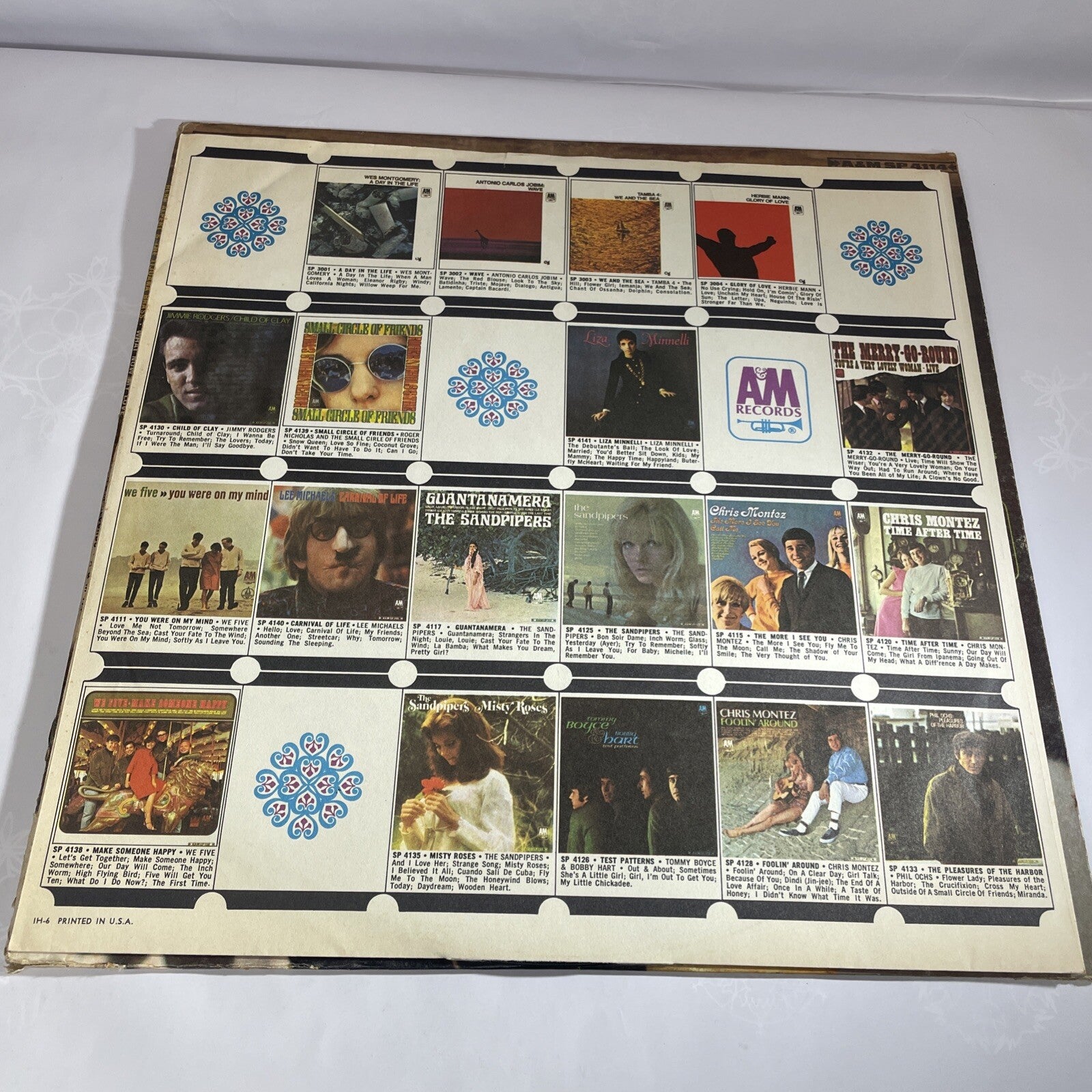 1966 Herb Alpert & The Tijuana Brass Vinyl What Now My Love LP-114 Vinyl Record