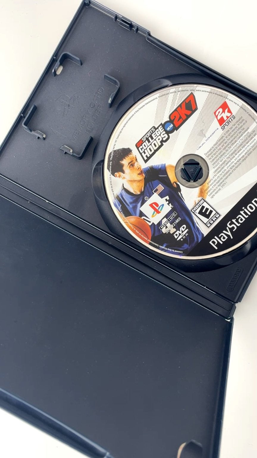 2K Sports College Hoops NCAA 2K7 PlayStation 2 Video Game Multiplayer NO MANUAL
