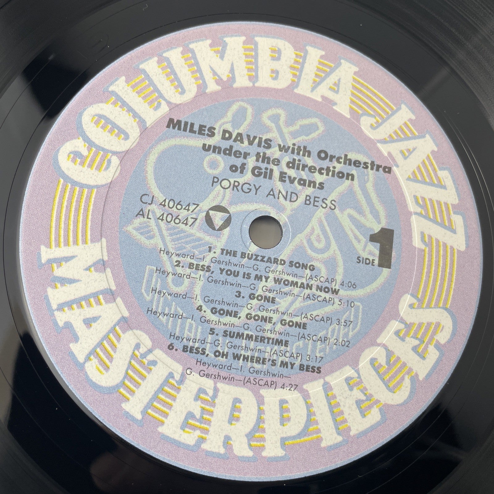 Miles Davis LP Porgy and Bess Gil Evans M-/M- Very Good W/ Columbia Jazz Poster