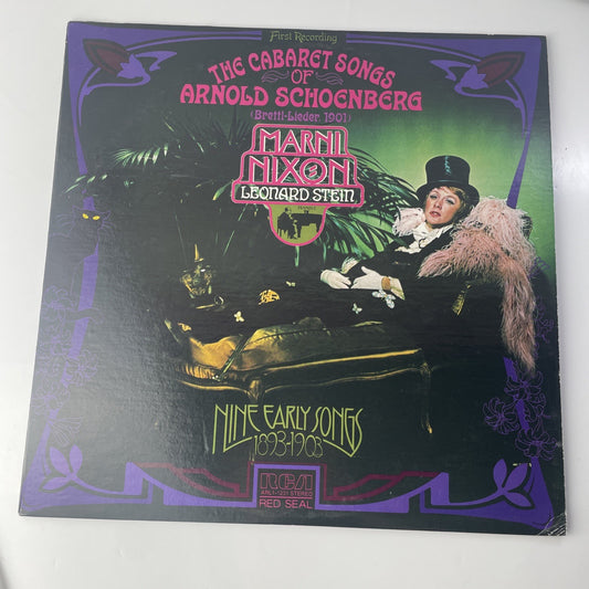 MARNI NIXON Cabaret Songs of Arnold Schoenberg 9 Early Songs 1893-1903 RCA LP