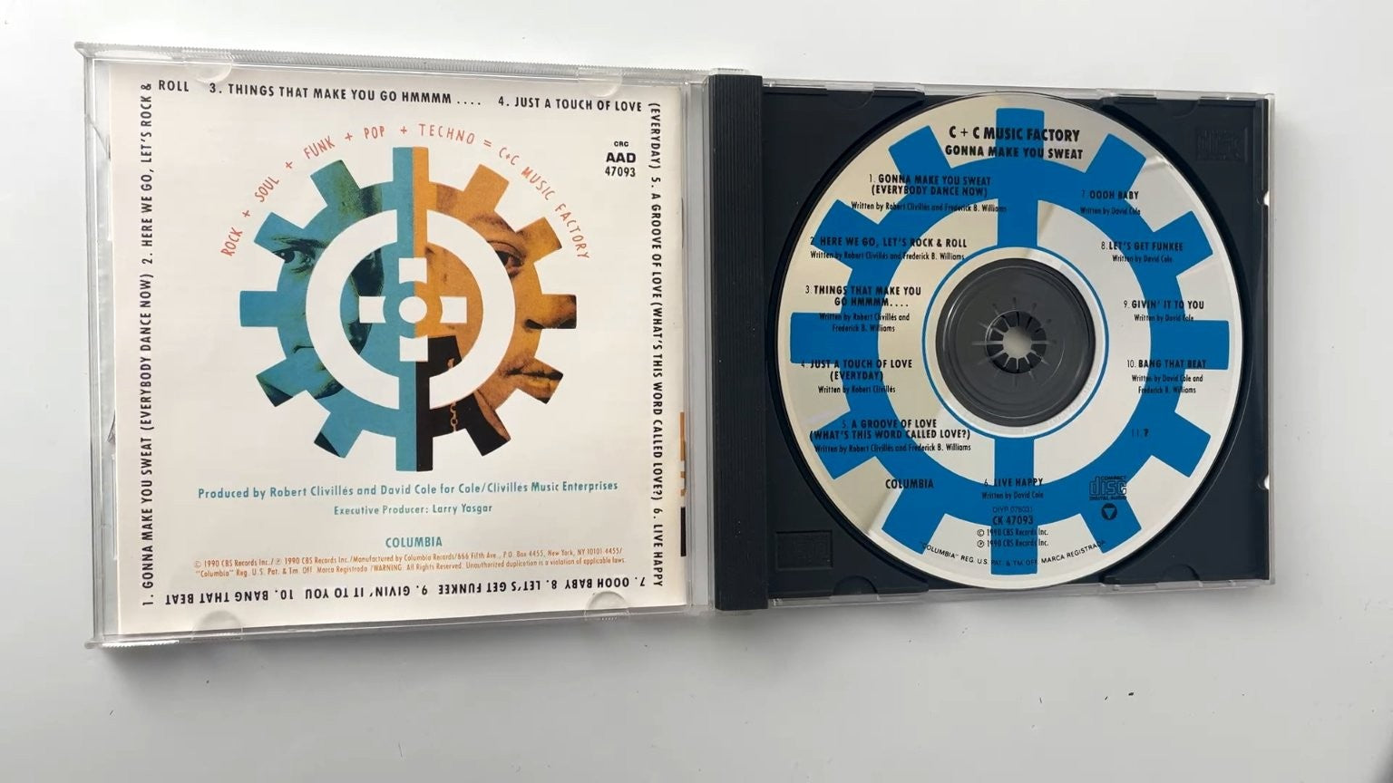 C+C Music Factory - Gonna Make You Sweat CD 1990 Dance Pop Columbia