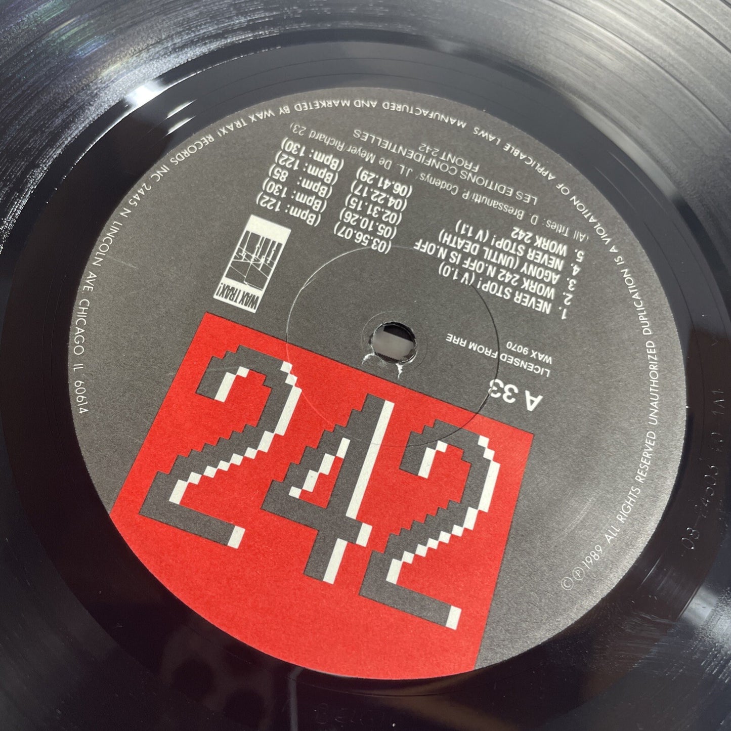 Front 242- Never Stop! CDS- 5TRK SINGLE! CLASSIC!! EBM/INDUSTRIAL! WAX TRAX!