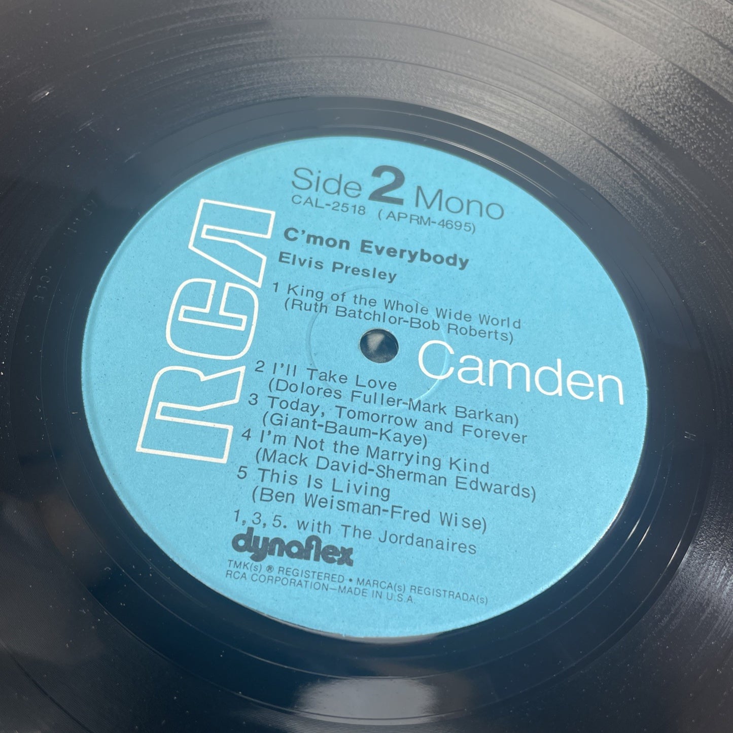 Elvis Presley C'mon Everybody Vinyl LP RCA Camden CAL-2518 1971 MONO Read! Warp