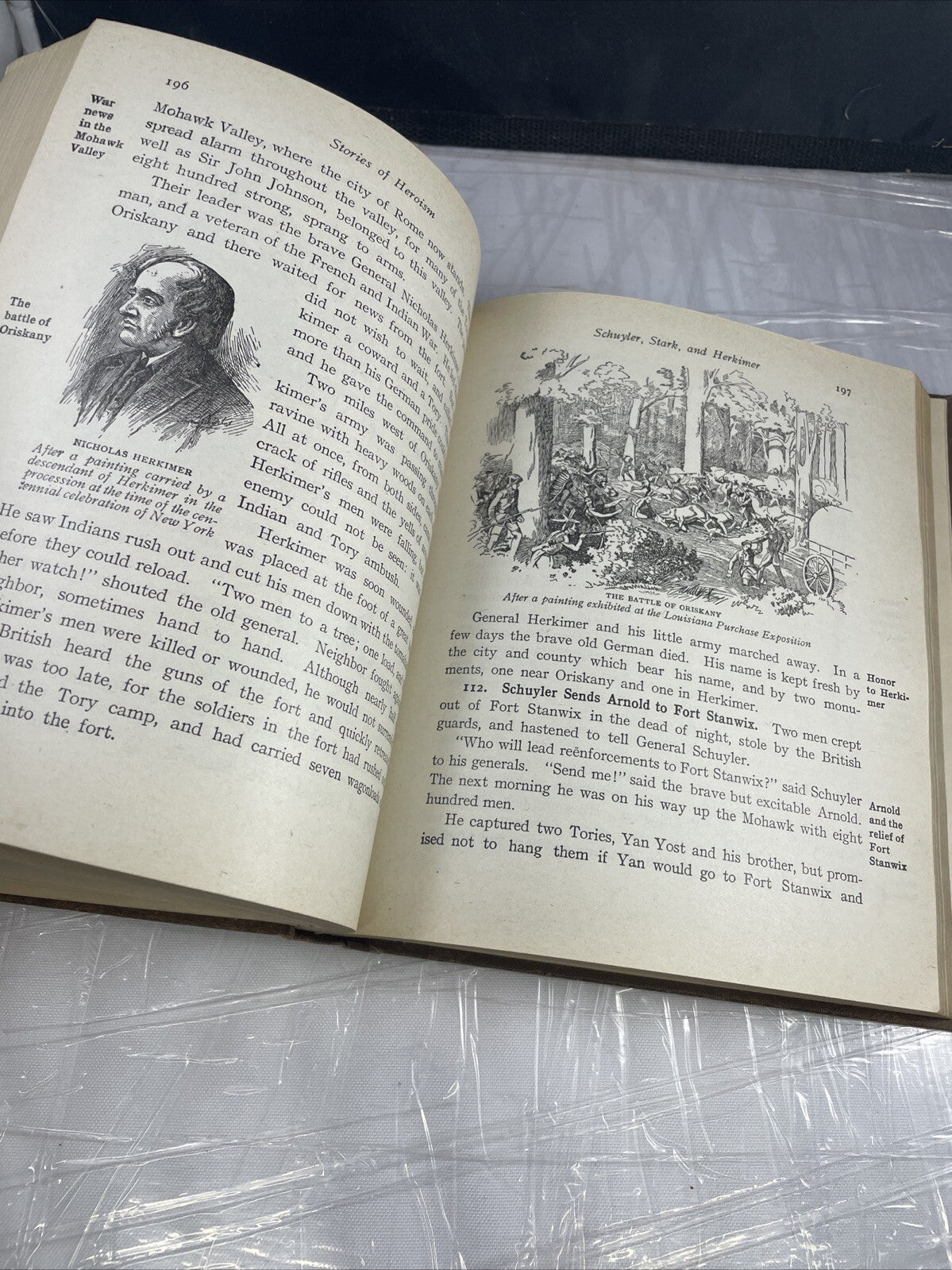 Antique Historical War Adventure Mace's Primary History Stories of Heroism 1909