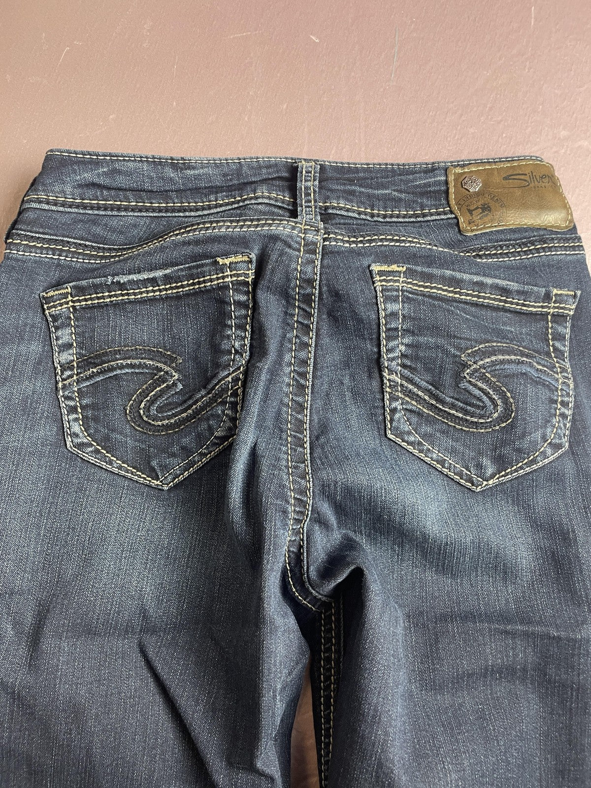 Silver Jeans Co Jeans Womens 26 Blue Suki High Super Skinny Dark Wash Stretch