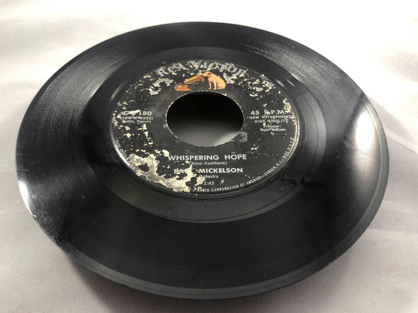PAUL MICKELSON How Great Thou Art Christian 1957 45rpm 7" VINYL RCA EPA1-1517