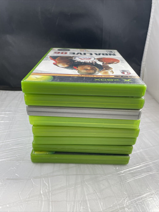 Original Xbox Games Lot Of 8 Basketball Antz Karaoke NASCAR Ghost Recon 