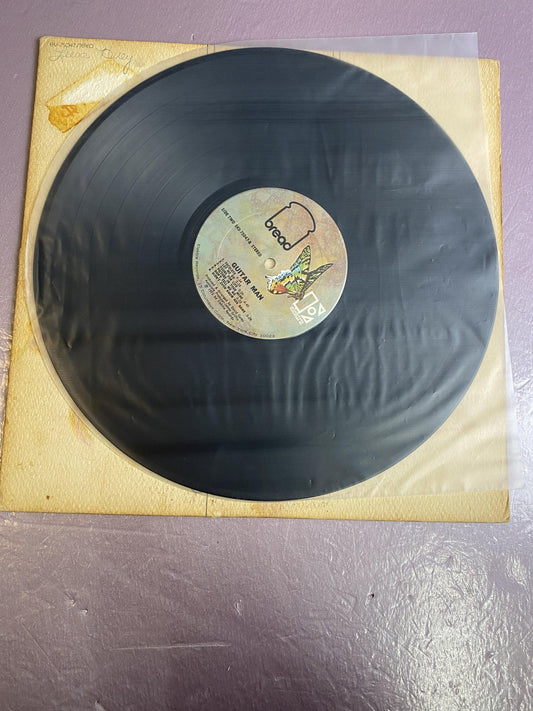 Vintage Bread Guitar Man 12" Black Vinyl LP 1972 Elektra Soft Rock Pop Album