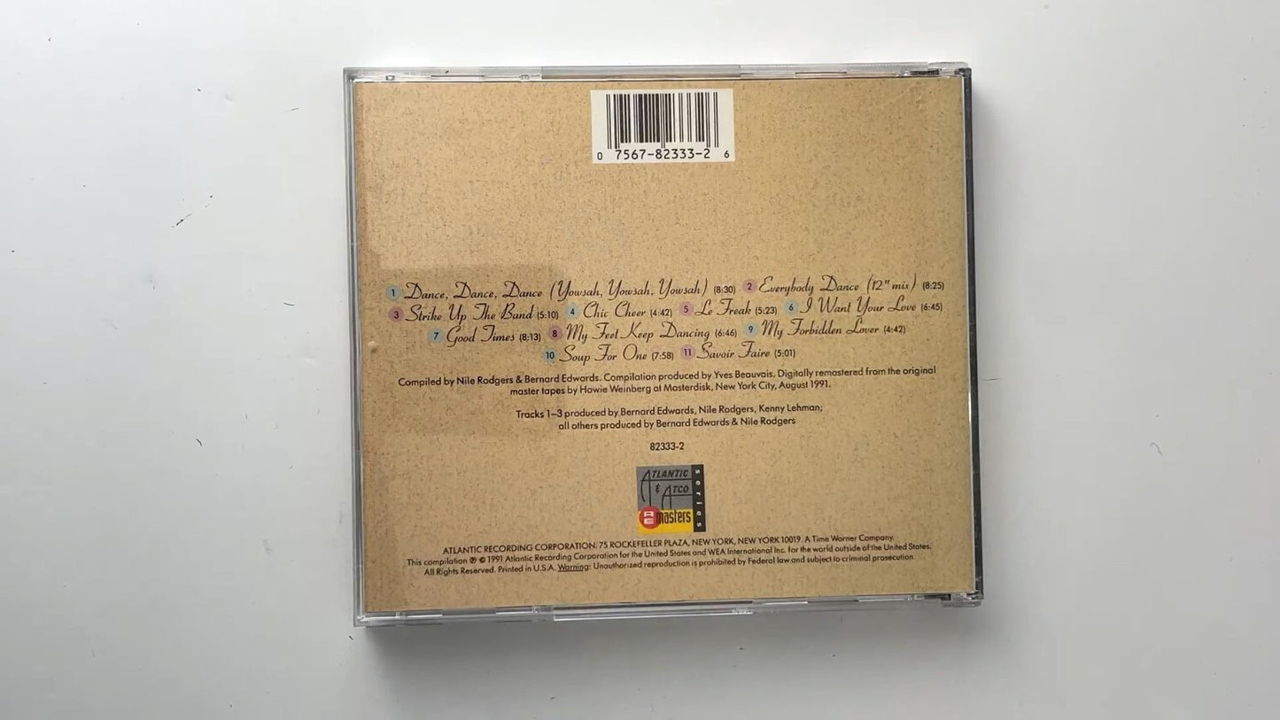 Chic - The Best of Chic CD 1991 Atlantic Remasters Dance Funk