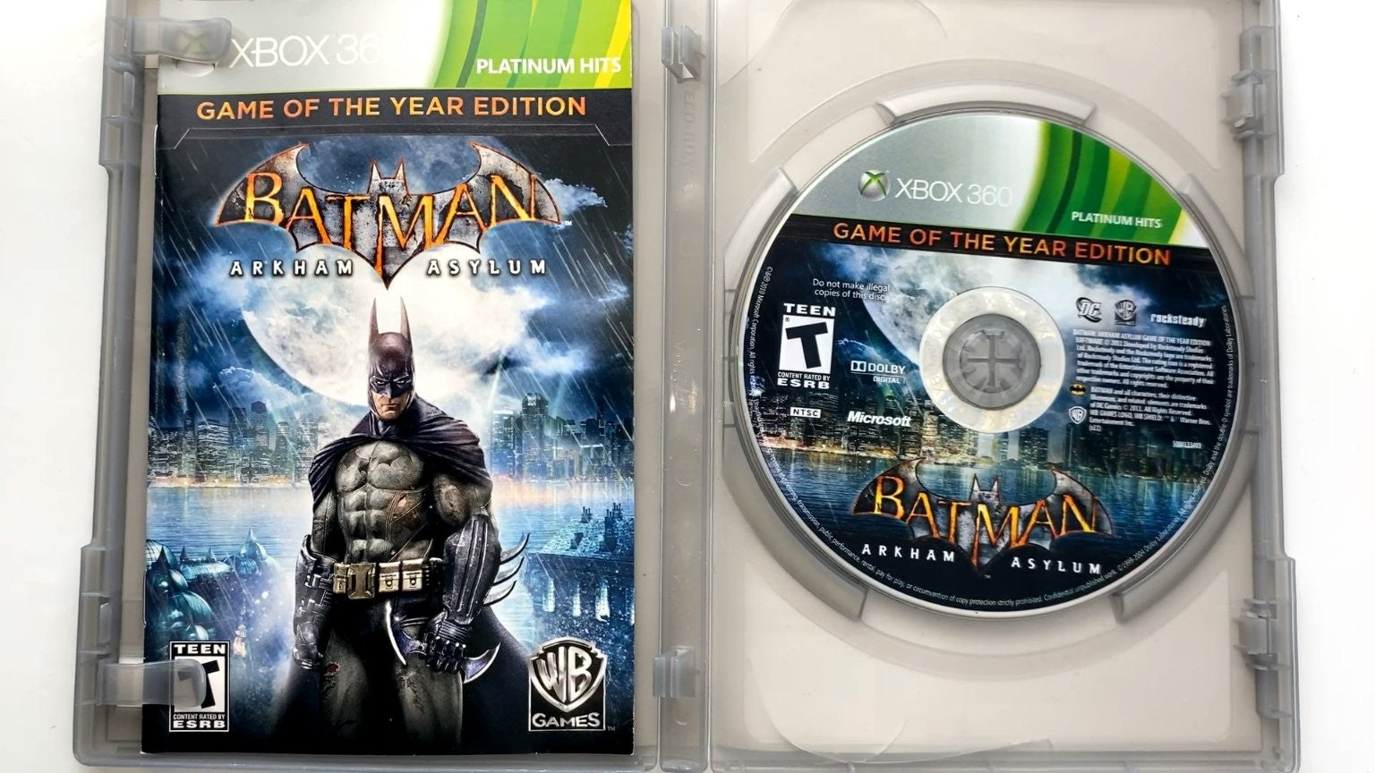 Batman Arkham Asylum Game of the Year Edition Xbox 360 Video Game 3D