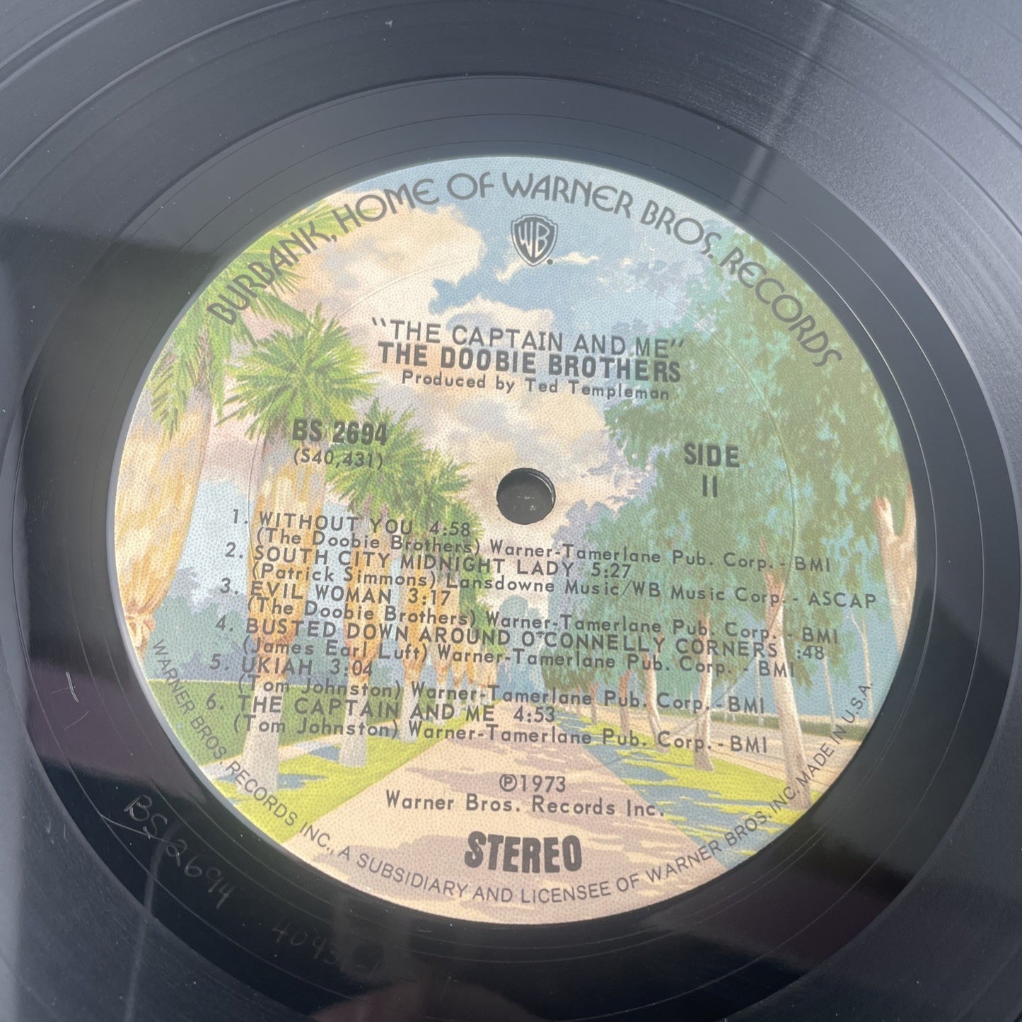 THE DOOBIE BROTHERS The Captain And Me 1973 LP Gatefold Album BS 2694 Gatefold