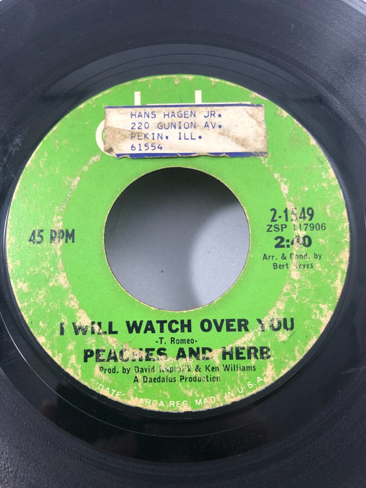 Peaches and Herb - Close Your Eyes / I Will Watch Over You -Date -GOOD+ F203