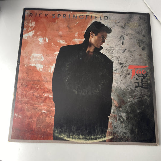 Vintage Rick Springfield Tao 12" Black Vinyl LP 1985 RCA Pop Rock Album
