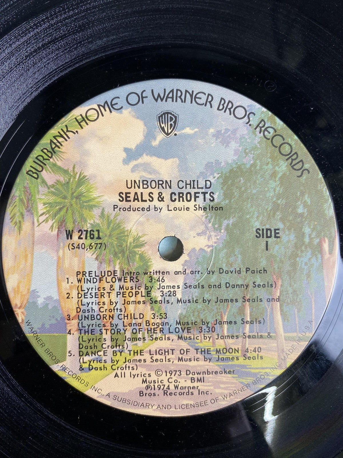 Vintage Seals & Crofts Unborn Child Vinyl LP 1974 Warner Soft Rock Folk Rock