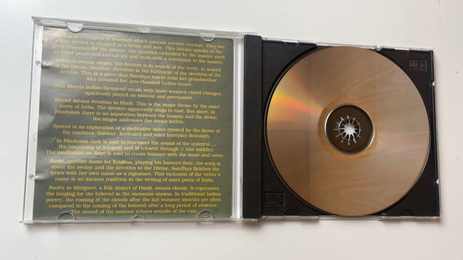 Harida & Sandhya - Bhakti Songs of Devotion CD 2002 New Age Nazca Music RARE Y2K