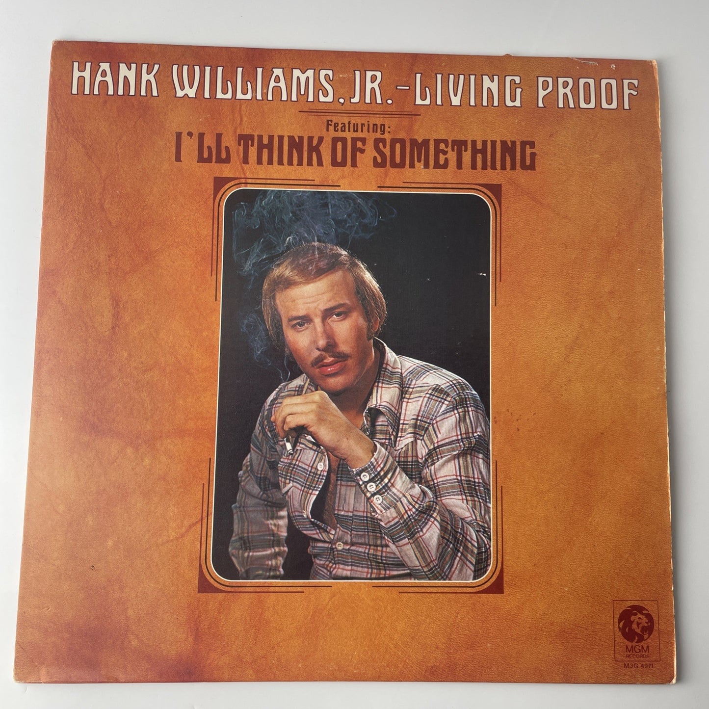 Hank Williams Jr. Living Proof LP 1974 MGM M3M-4971 VINYL