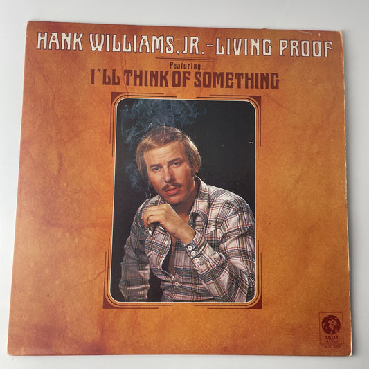 Hank Williams Jr. Living Proof LP 1974 MGM M3M-4971 VINYL