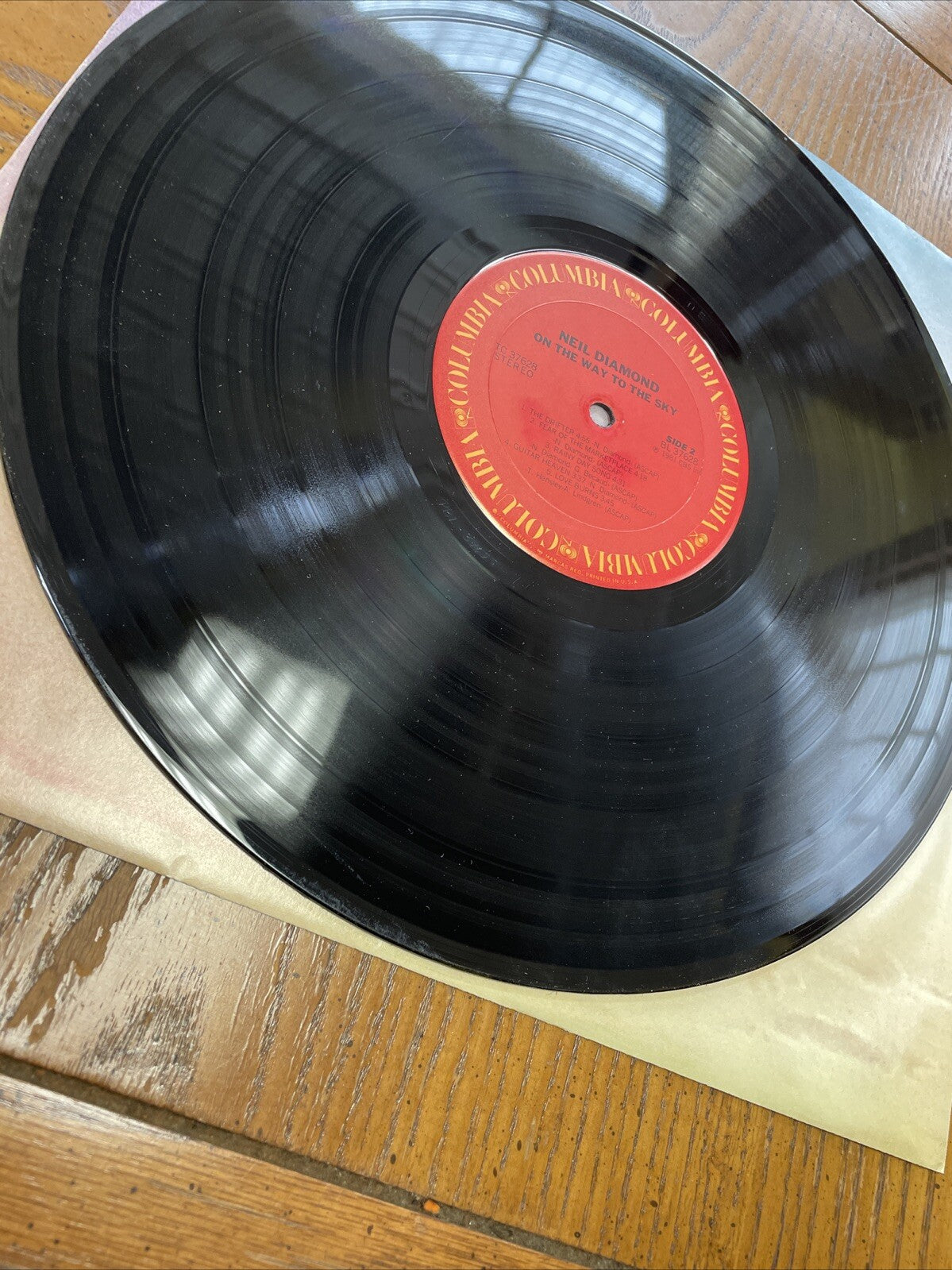 PROMO Neil Diamond - On The Way To The Sky Vinyl LP 1981 Columbia Records VG