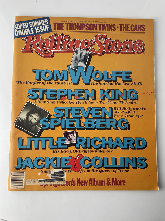 Vintage Rolling Stone Magazine 420/421 Jul/Aug 1984 Tom Wolfe Stephen King 80s