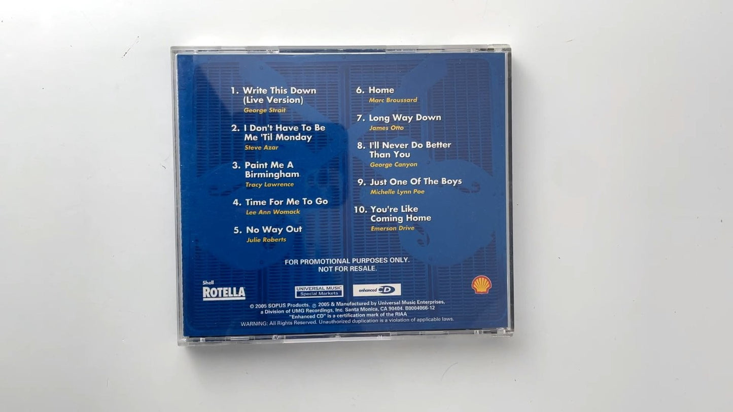 Farther Down the Road Vol. 60 CD 2005 Promo Country Shell Rotella