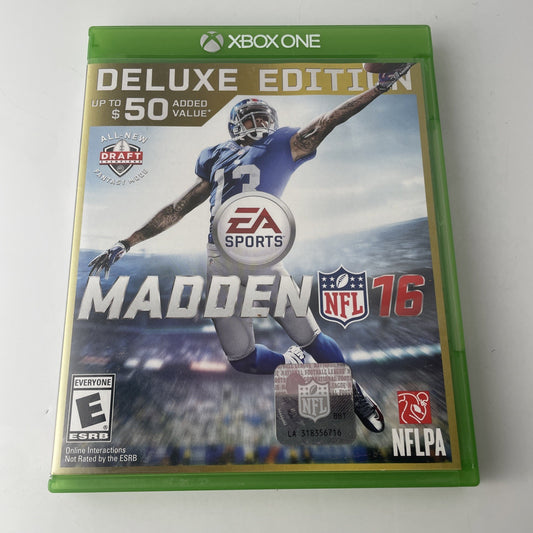 Madden NFL 16 (Microsoft Xbox One, 2015)