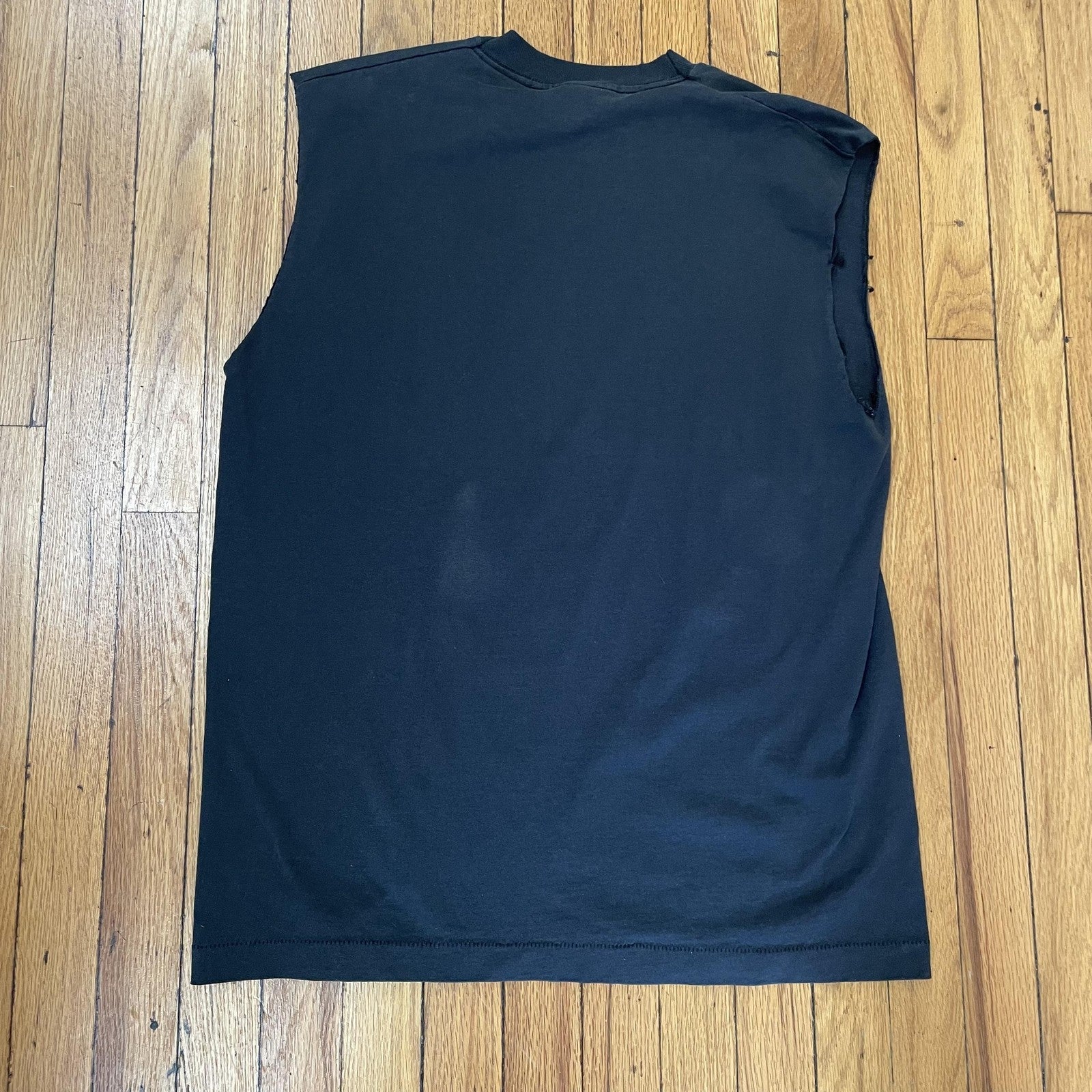 Vintage The Cow-medy Club Shirt Mens XL Black Sleeveless Screen Stars USA 90s