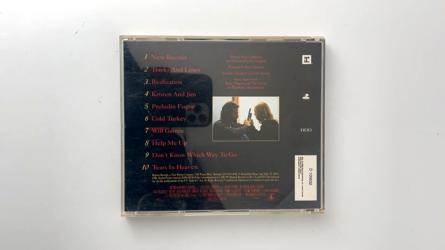 Eric Clapton - Rush Motion Picture Soundtrack CD 1991 Reprise Rock