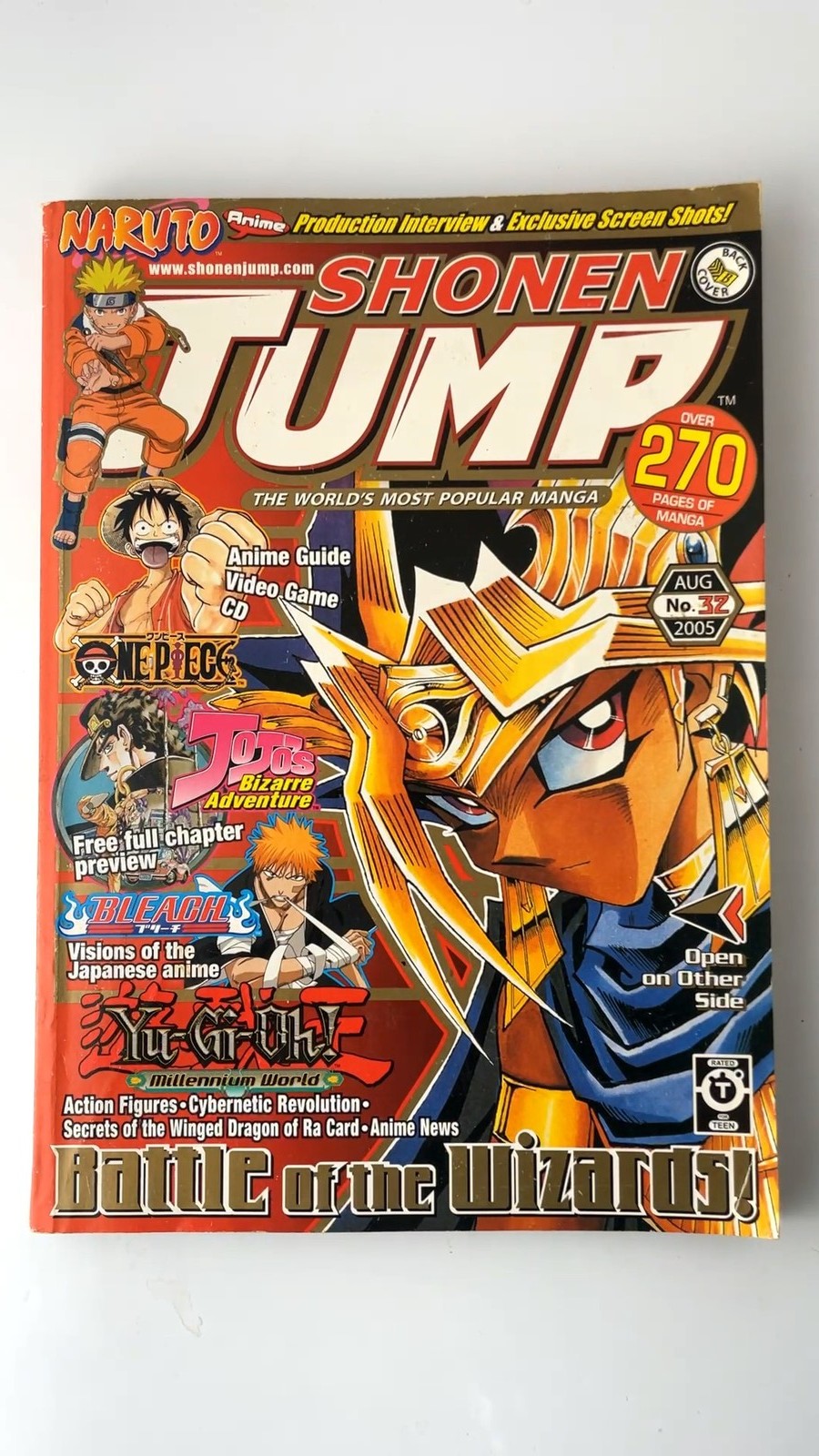 Shonen Jump No. 32 August 2005 Yu-Gi-Oh! Naruto JoJo Bleach NO CARD