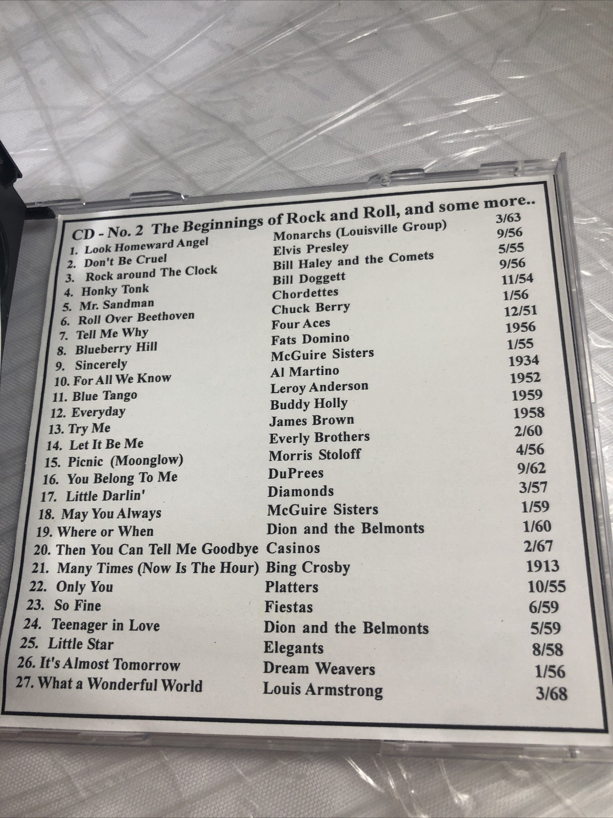 Atherton High School Louisville Kentucky 1954 Reunion Music CD Rare Selection!