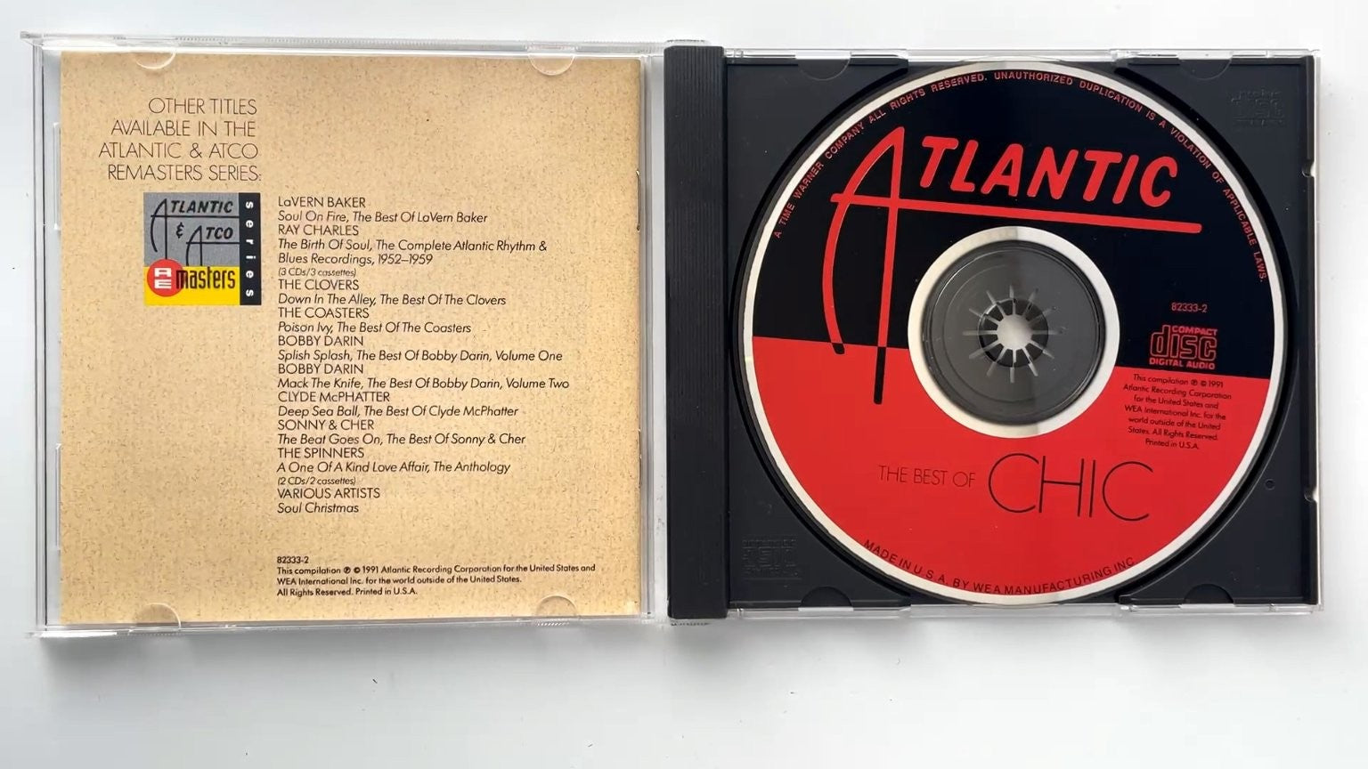 Chic - The Best of Chic CD 1991 Atlantic Remasters Dance Funk
