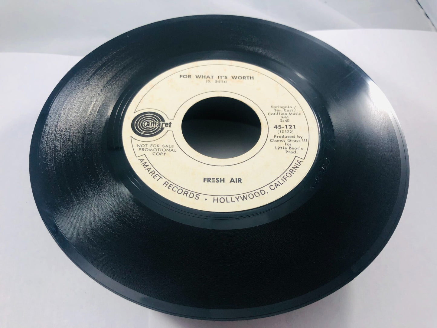 RARE Spain Psychadelic Rock 45 Fresh Air For What It's Worth / Faces In The Fire