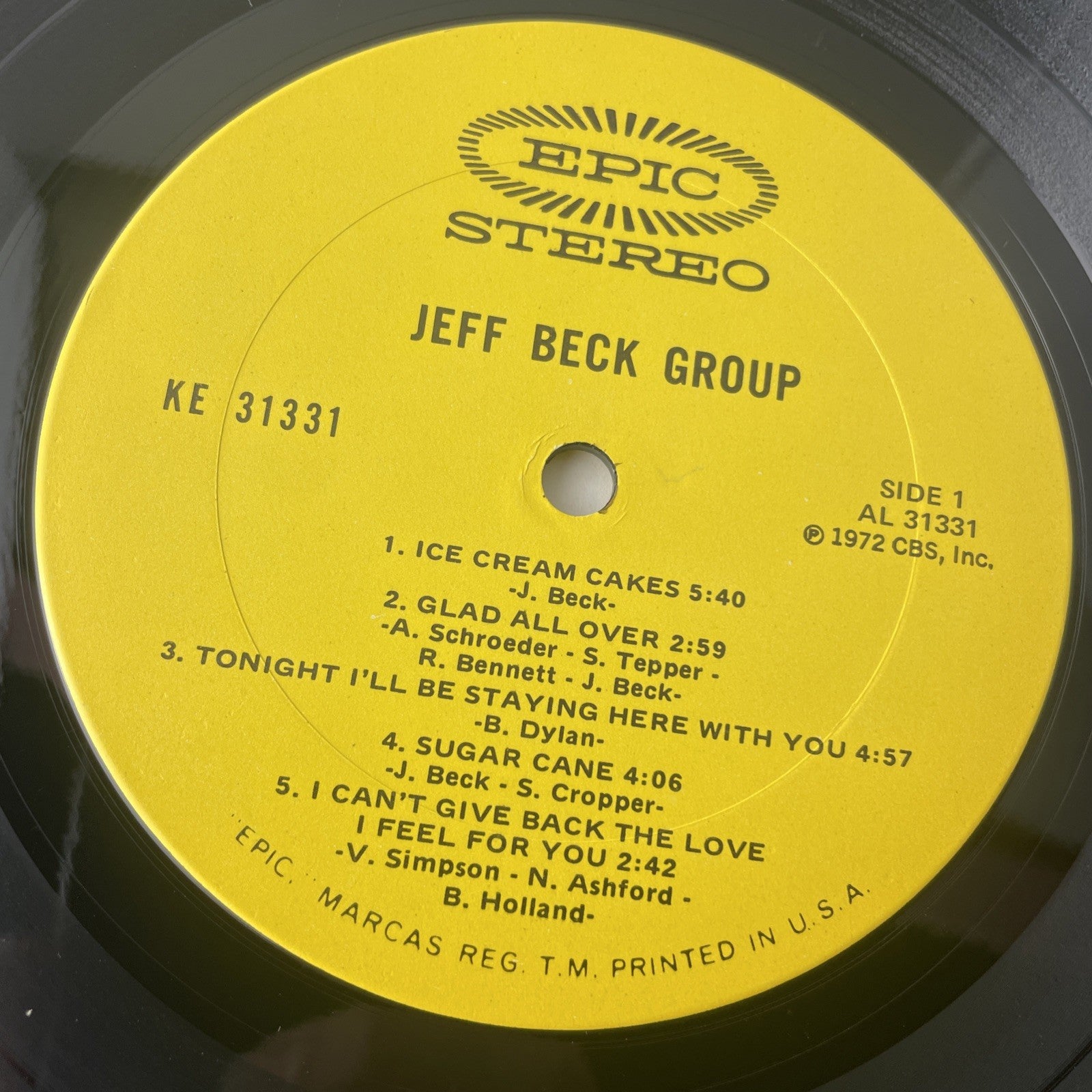 Jeff Beck - The Jeff Beck Group - EX/EX 1972 Blues Rock Epic KE-31331 1ST Press
