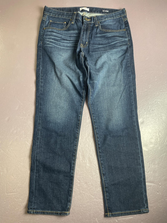 Big Star Jeans Womens 12 Blue High Rise Straight Billie Slim Slouch Denim