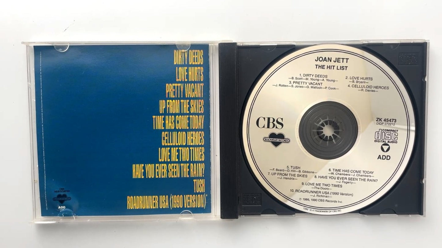 Joan Jett - The Hit List CD 1990 Cover Songs Rock CBS