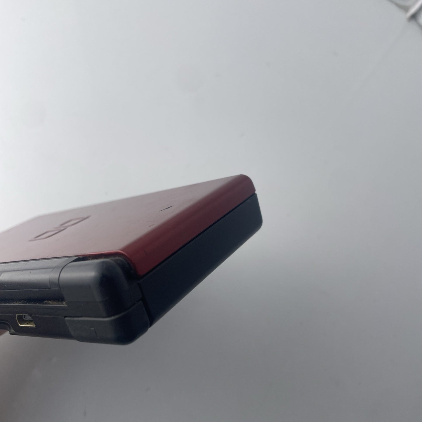 Nintendo DS Lite Crimson Handheld Console Red/Black With Charger No Stylus