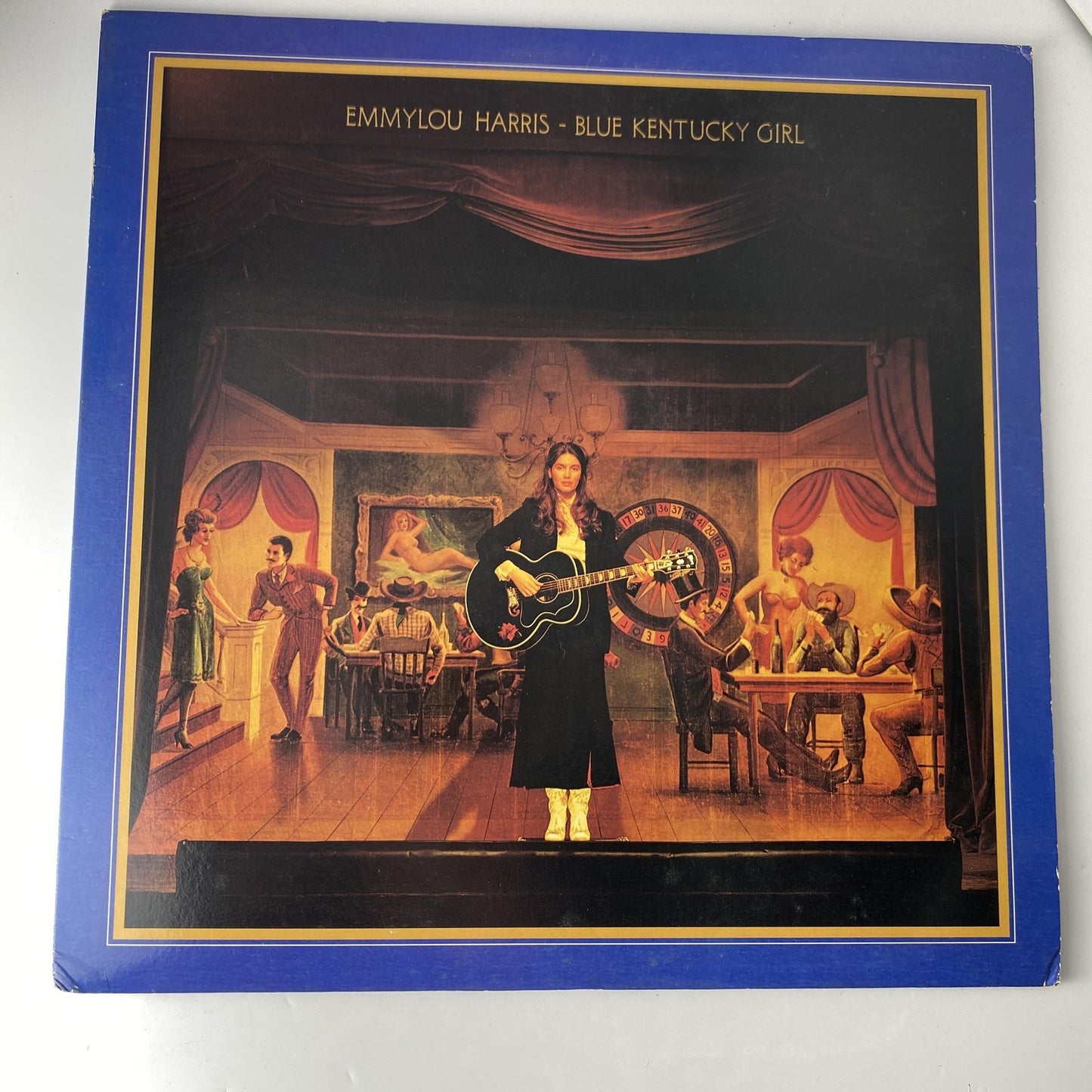 Vintage Emmylou Harris Blue Kentucky Girl 12" Vinyl LP 1979 Warner Country Album