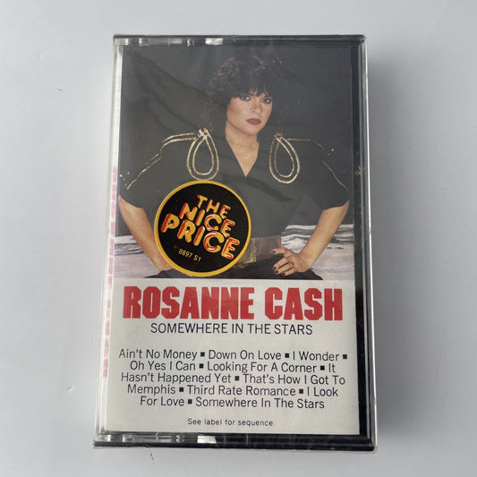 Rosanne Cash Somewhere in The Stars (Cassette) 1982 NEW SEALED!