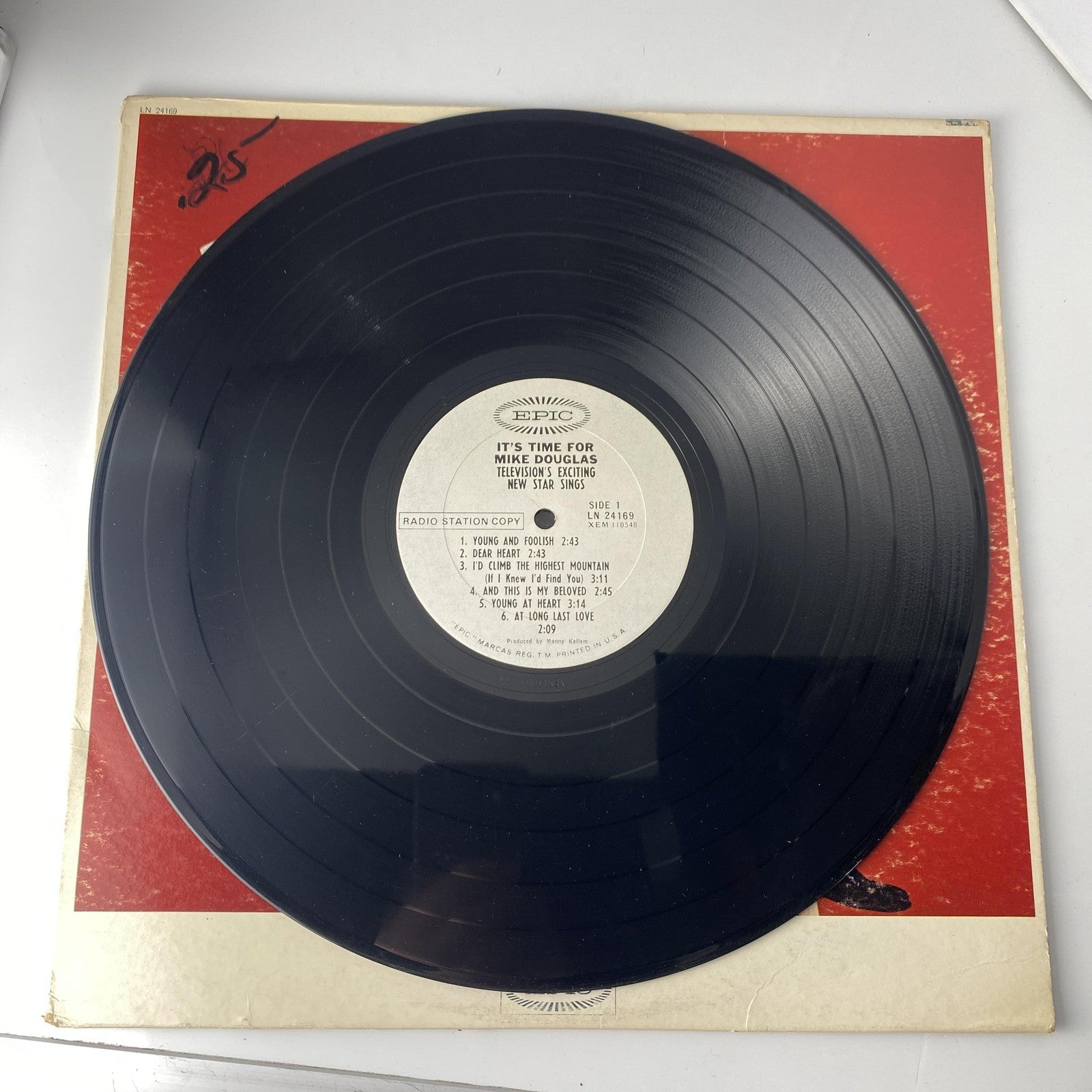 Vintage Mike Douglas Sings 12" Vinyl LP 1966 Epic Pop Vocal Promo Album