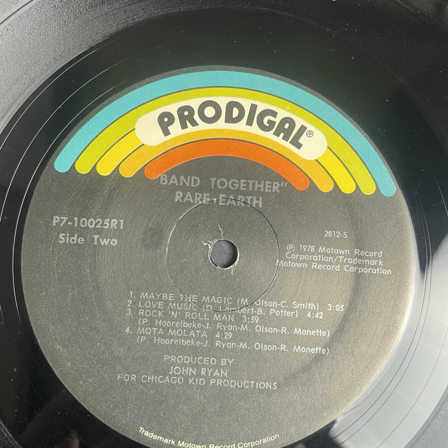 Vintage Rare Earth Band Together 12" Black Vinyl LP 1978 Prodigal Funk Rock