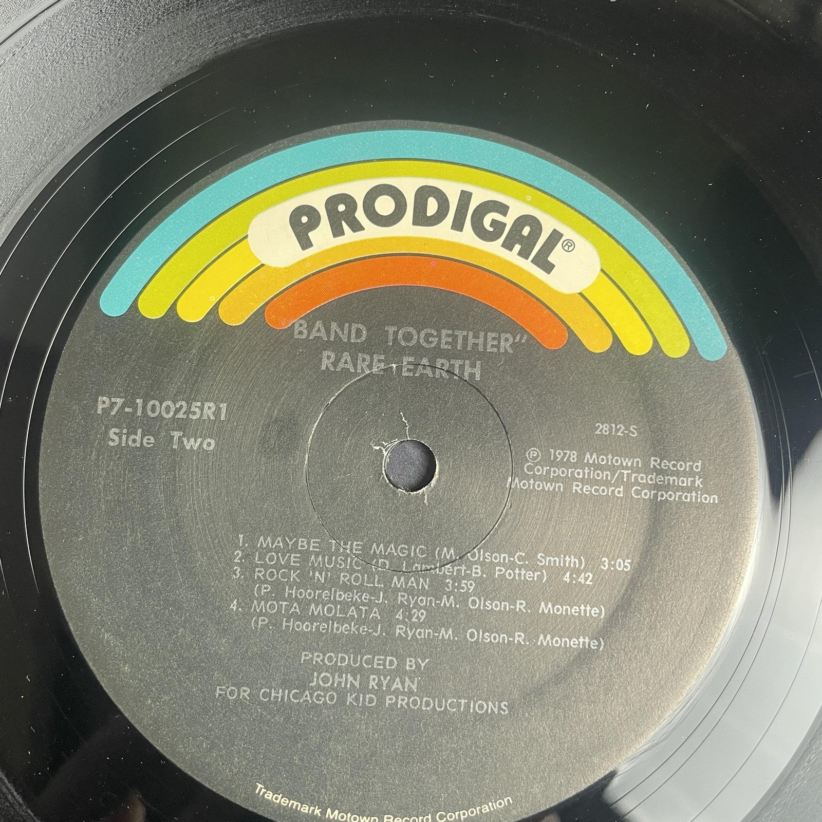 Vintage Rare Earth Band Together 12" Black Vinyl LP 1978 Prodigal Funk Rock