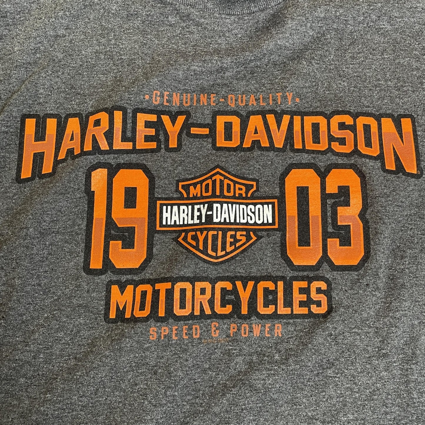 Harley-Davidson Shirt Mens Medium Gray Red River Wichita Falls Motorcycle Tee