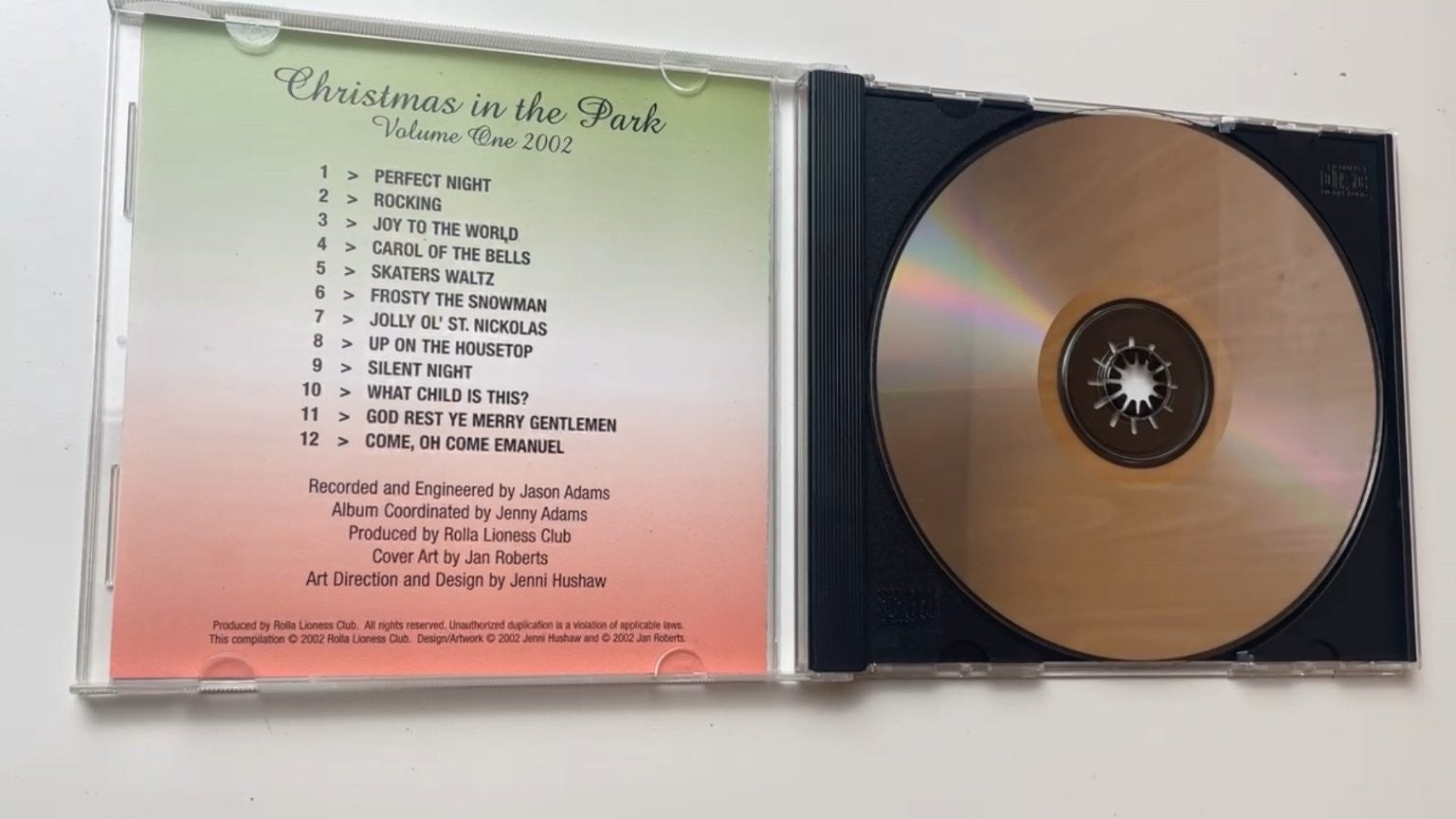 Christmas in the Park Volume One 2002 CD Holiday Seasonal Rolla Lioness Club