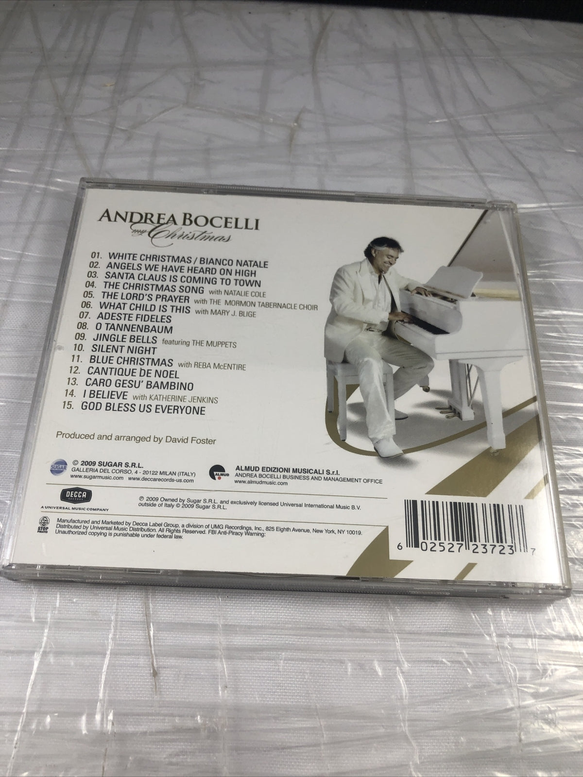 My Christmas - Audio CD By Andrea Bocelli - GOOD Vintage Holidays Piano Music