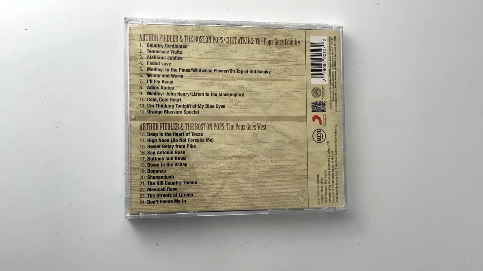 Arthur Fiedler Boston Pops Chet Atkins The Pops Goes Country CD 2013 RCA