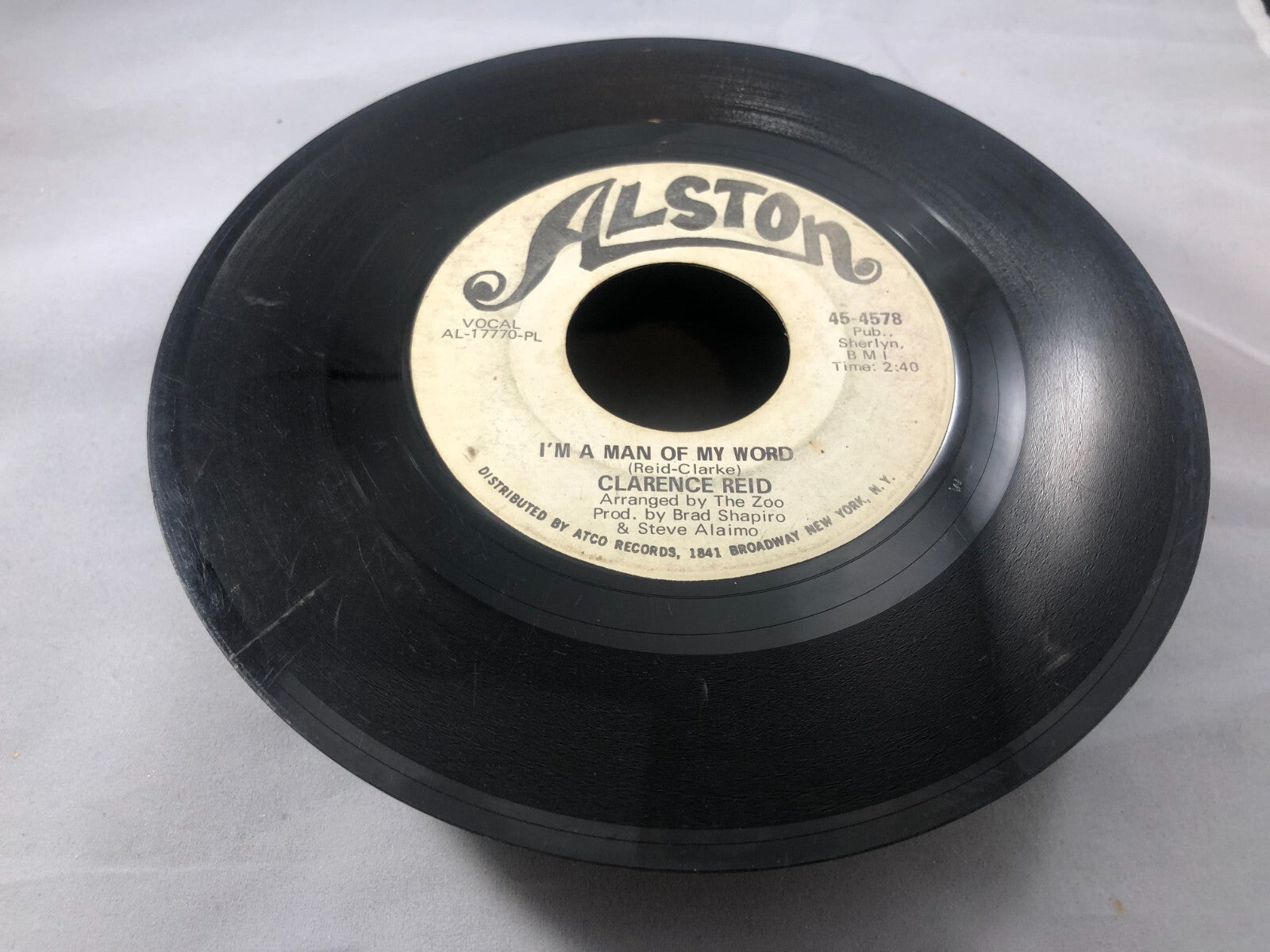 CLARENCE REID I'm Gonna Tear You A New Heart Vinyl 45 G Promo 1969 Soul