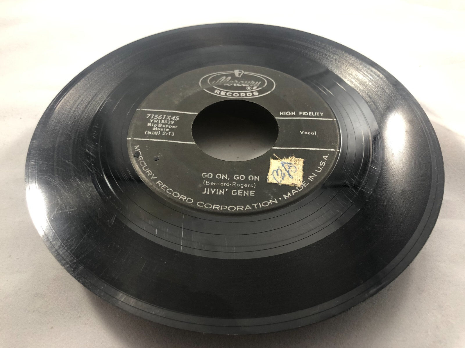 50'S & 60'S 45 Jivin' Gene - You'Re Jealous / Go On, Go On On Mercury Records G