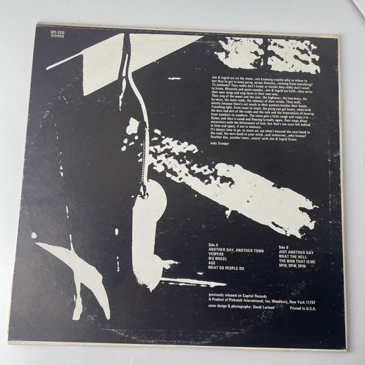 Jim & Ingrid Croce - Another Day Another Town  - 1974  - SPC 3332 - POP ROCK